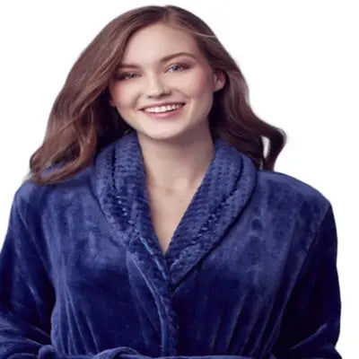 Women's Ultra Soft Fleece Bathrobe by Lotus Linen