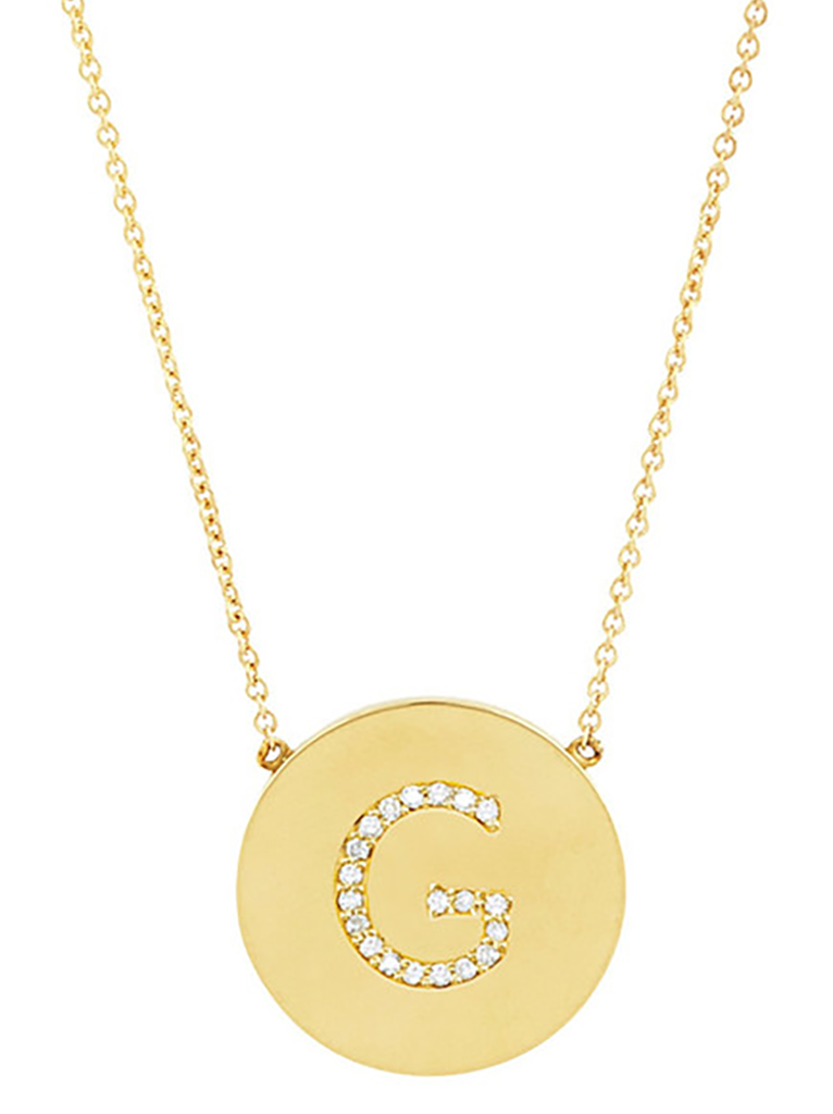 Round Initial Necklace