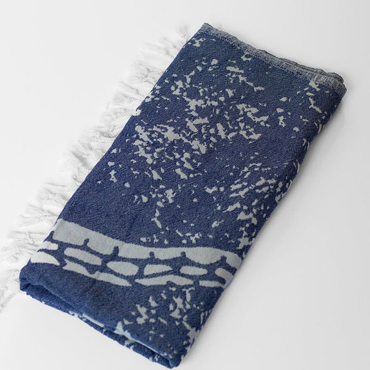 Galapagos Turtle Turkish Towel - Bleue - Sun Drunk