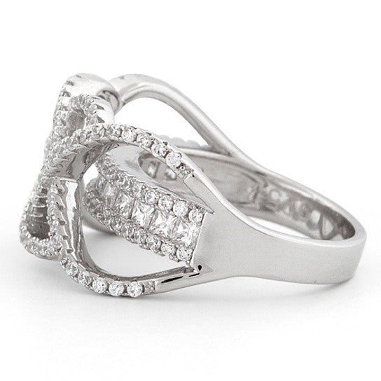 Ring Ceremony Double Infinity 2 In 1 CZ Ring by VistaShops