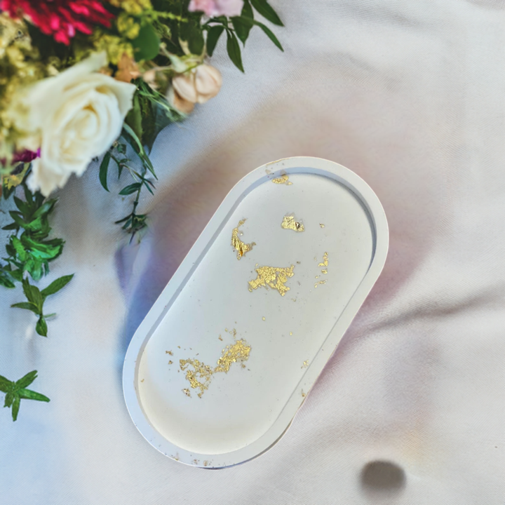 Handmade Jesmonite Tray by Crazy About Candles