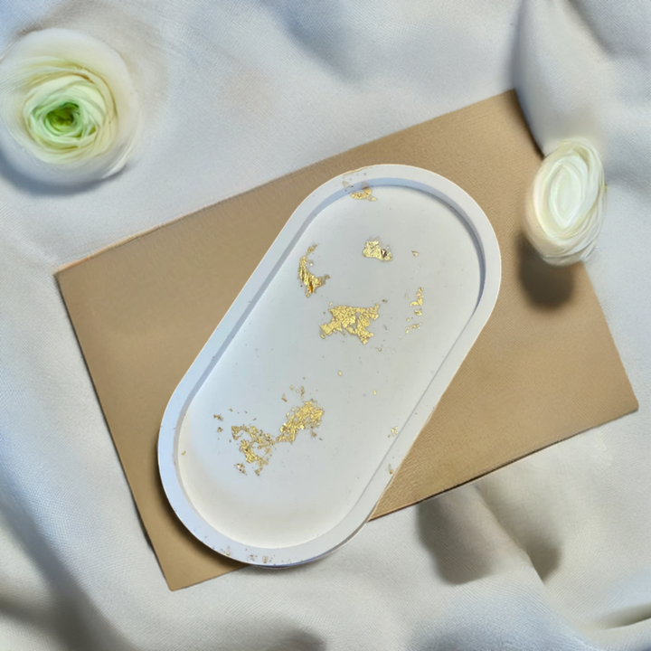 Handmade Jesmonite Tray by Crazy About Candles