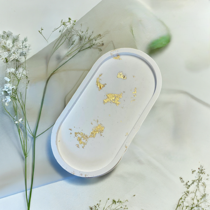 Handmade Jesmonite Tray by Crazy About Candles