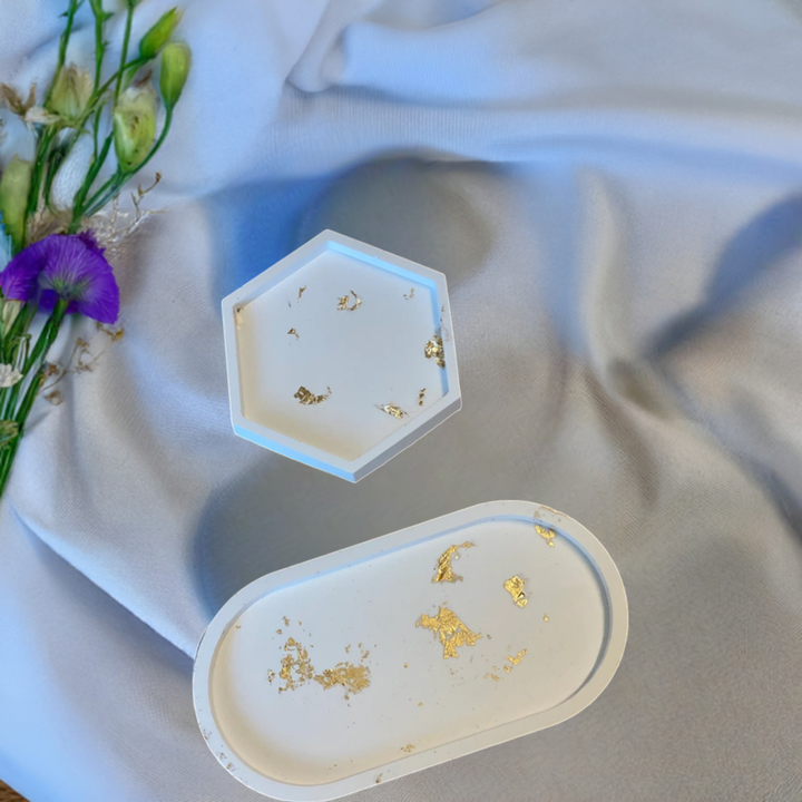 Handmade Jesmonite Tray by Crazy About Candles