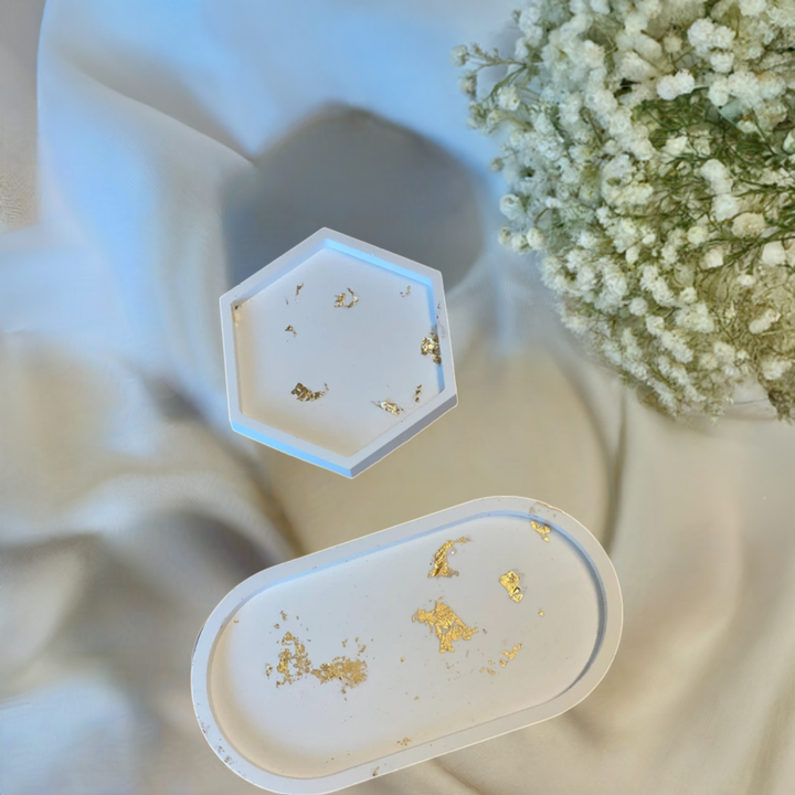 Handmade Jesmonite Tray by Crazy About Candles