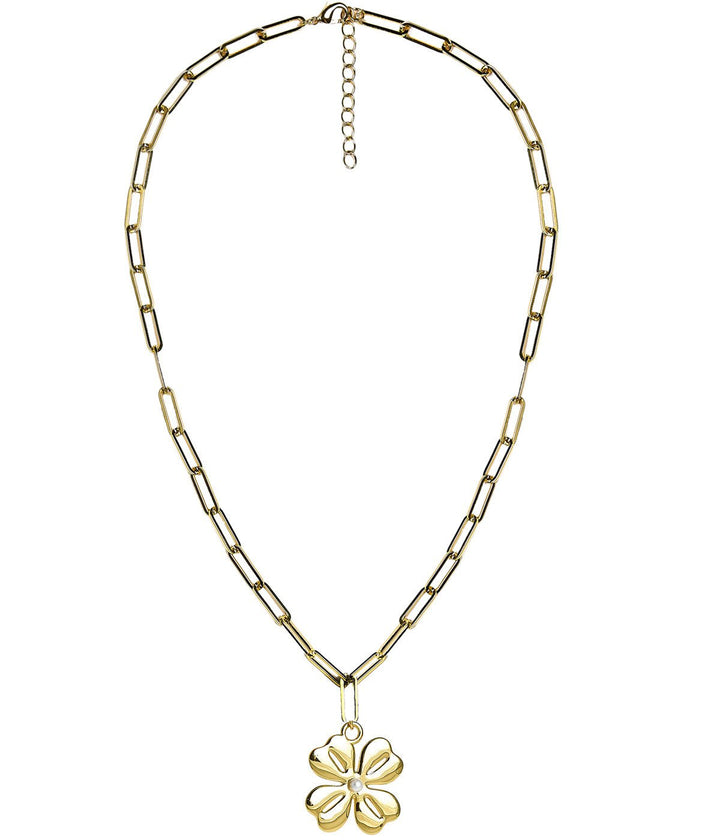 Grace Necklace - 18k Plated Paper Clip Chain-Kristin Kennedy Collection