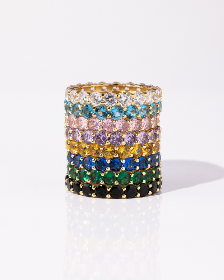 Gracie Emerald CZ Eternity Ring