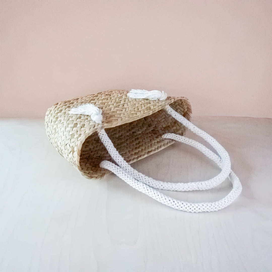 Oat Classic Market Tote with Braided Handles - Modern Woven Totes | LIKHÂ by LIKHÂ