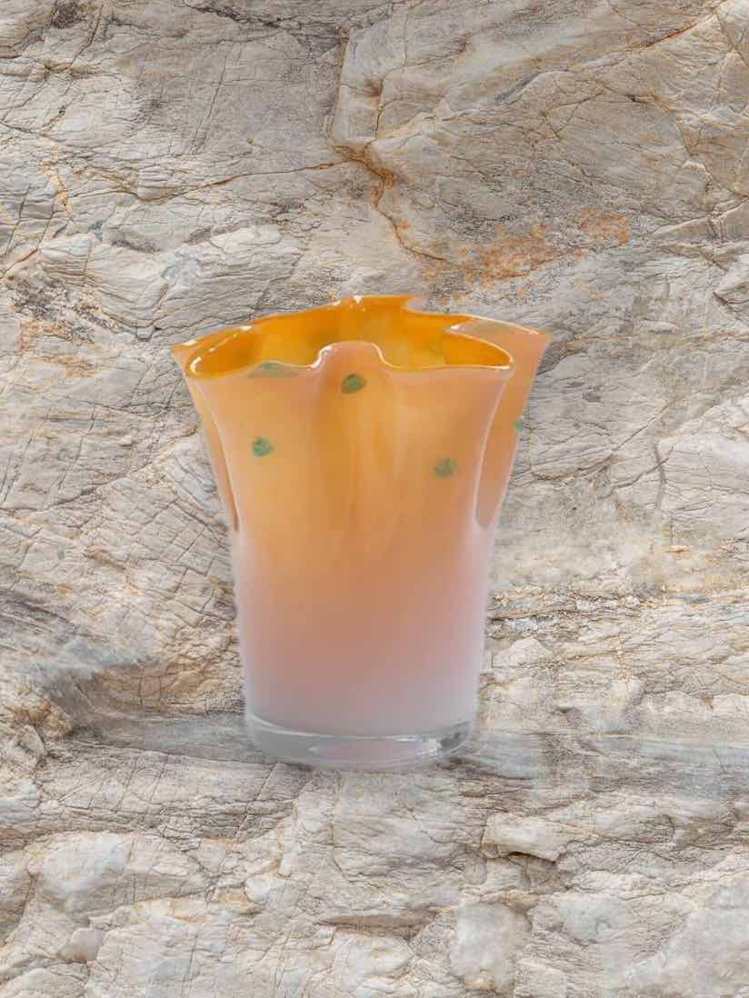 Handblown Wavy Whimsical Glass Vase - Eclectic Table Setting Centrepieces - Vases - Wavy Whimsical Glass Vase - Manly Beach - INSPECIAL HOME