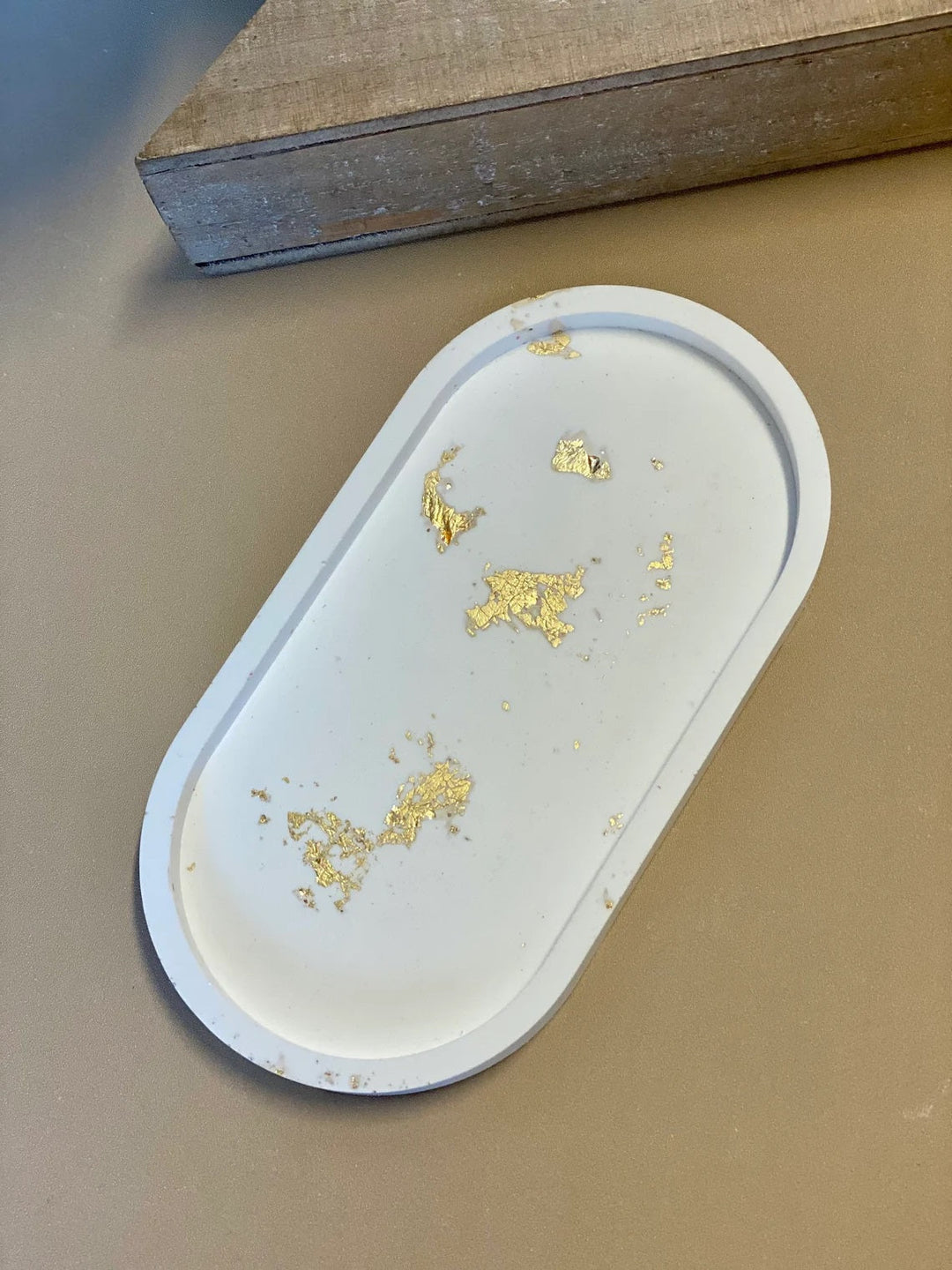 Handmade Jesmonite Tray by Crazy About Candles