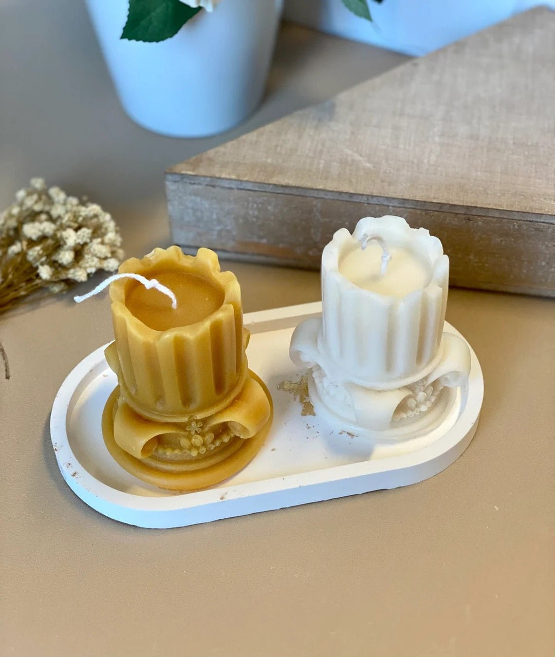 Handmade Jesmonite Tray by Crazy About Candles