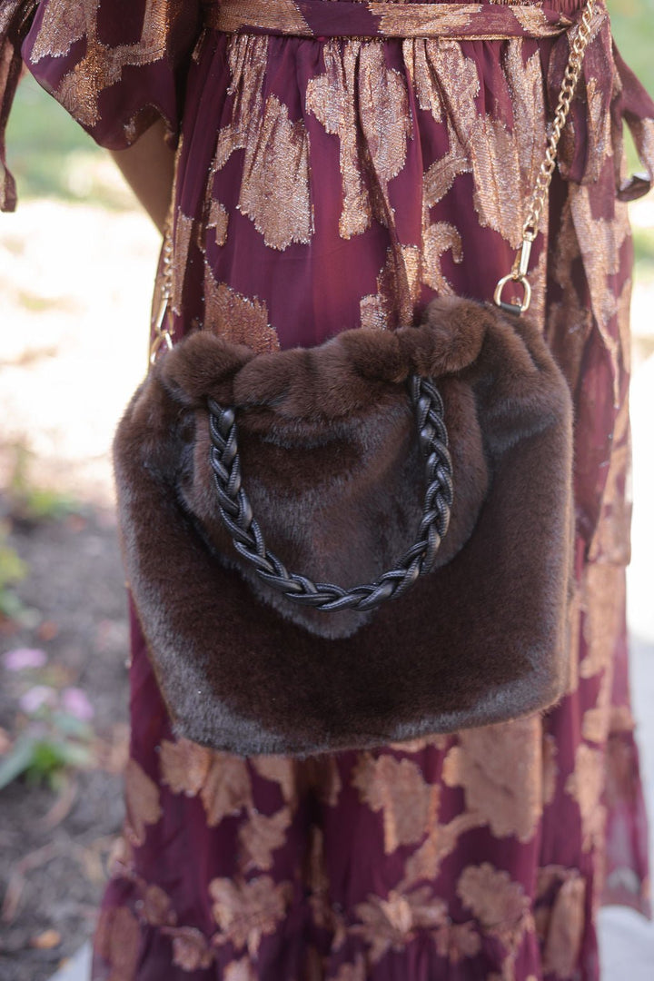 Heather Faux Fur Handbag