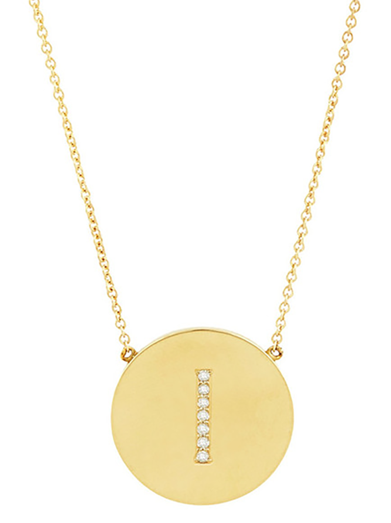 Round Initial Necklace