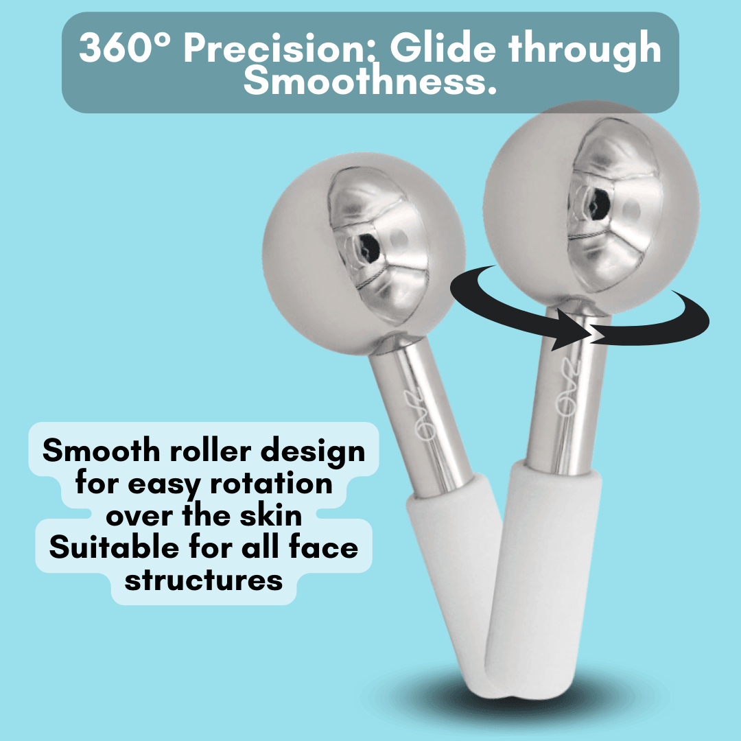 ZAQ Icy Steel Cryo Ice Globes | Best Cooling Skincare Tools. by ZAQ Skin & Body