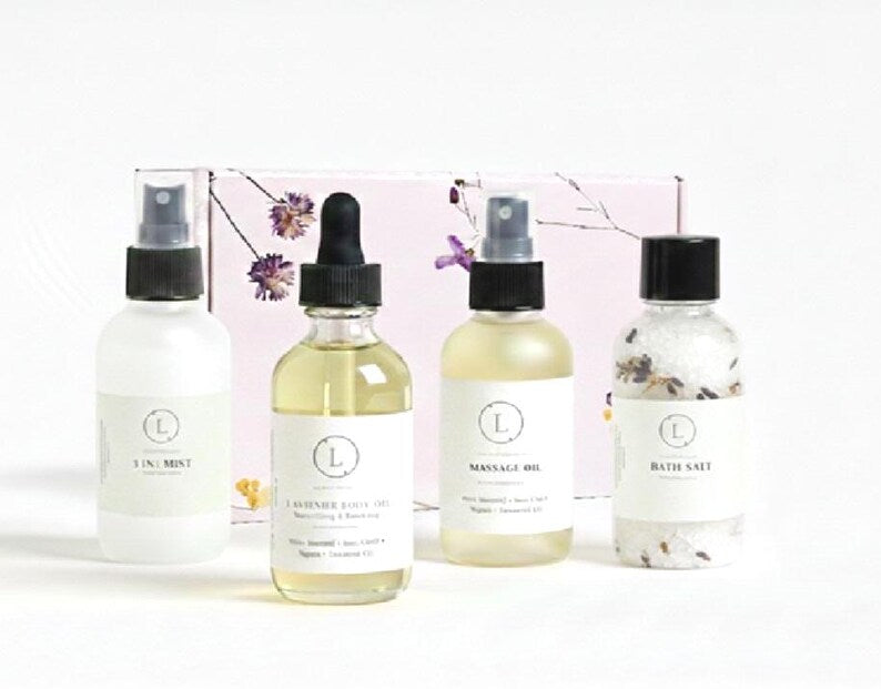The Ultimate Lizush Natural Spa Experience –4 Piece Artisanal Wellness in a Gift Box