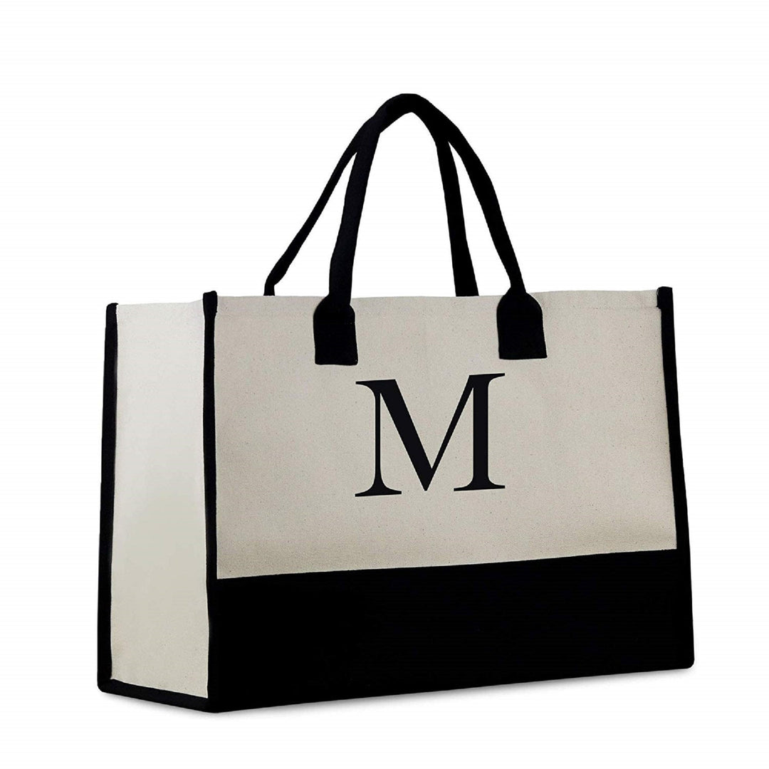 Personalized Cotton Canvas Beach Tote Bag