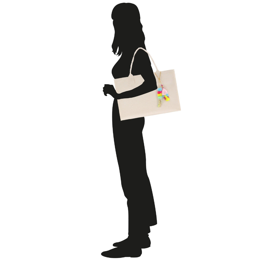 Bride Large Print Tote Bag 100% Cotton
