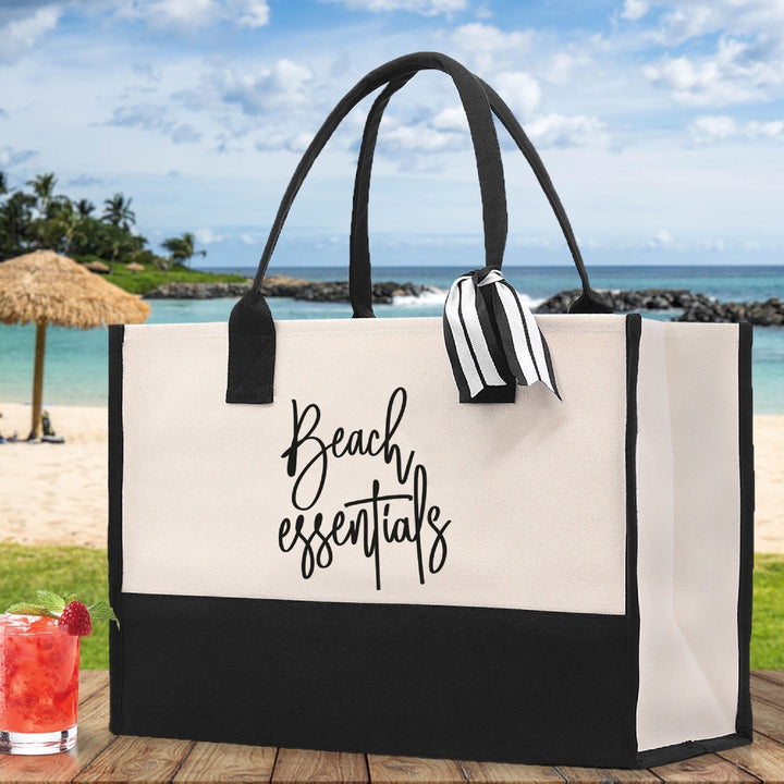 Beach Essentials Tote Bag