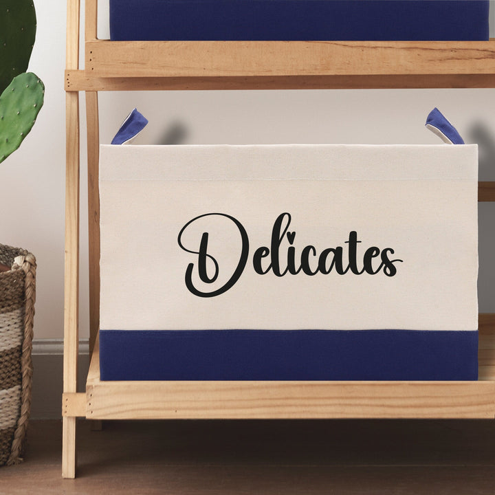 Personalized Canvas Storage Tote