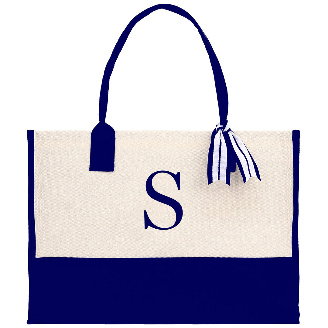 Personalized Cotton Canvas Beach Tote Bag