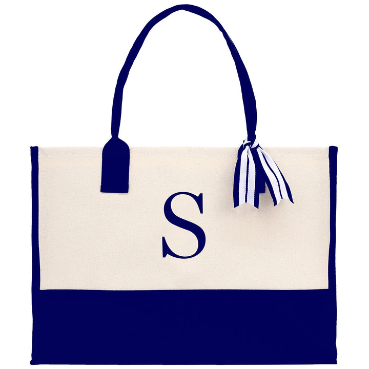 Personalized Cotton Canvas Beach Tote Bag