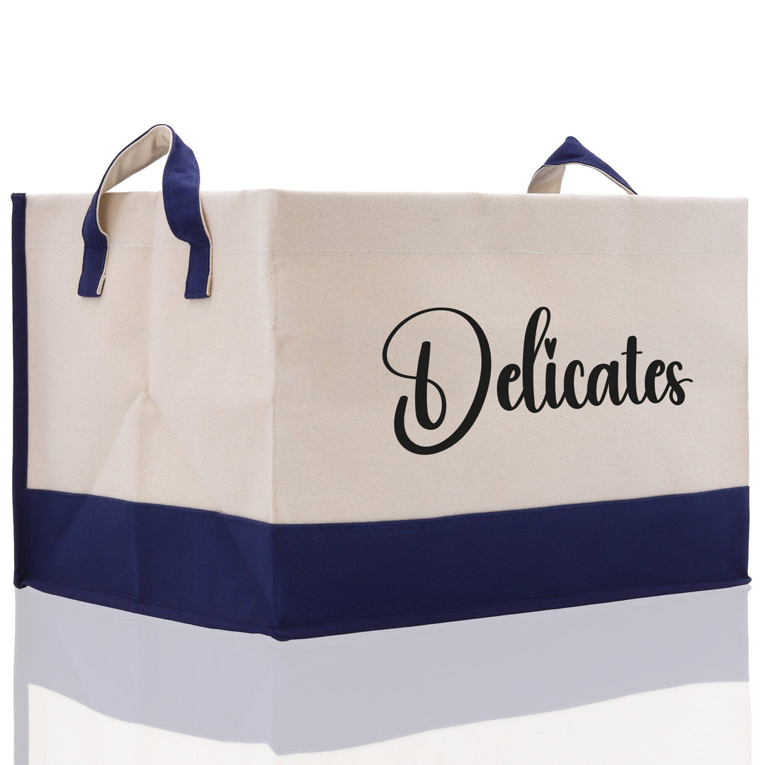 Personalized Canvas Storage Tote