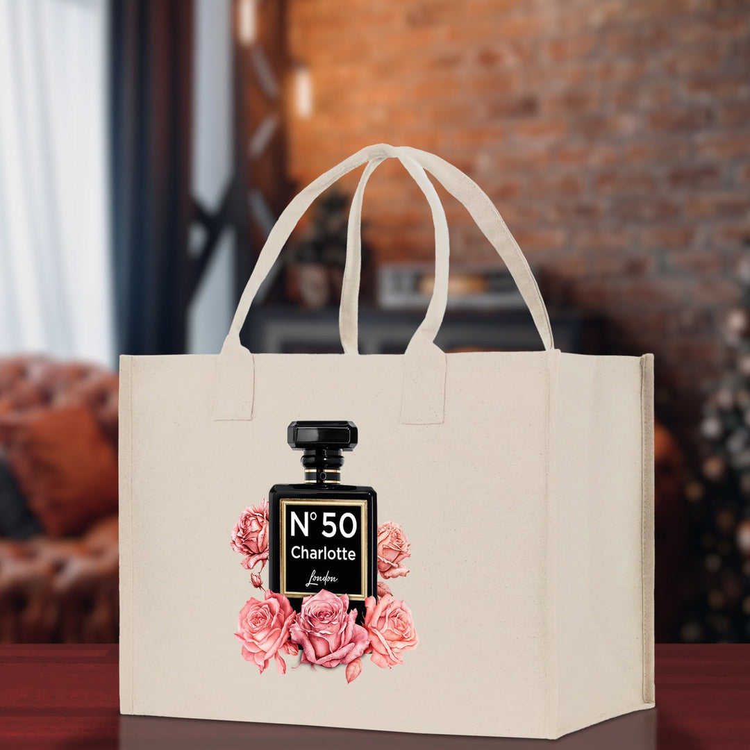 Birthday Celebration Personalized Gift Canvas Tote Bag