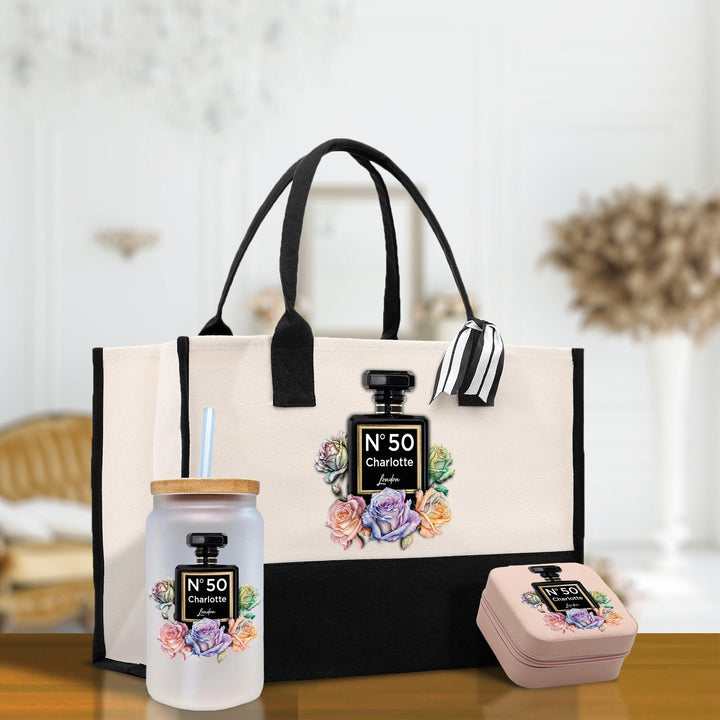 Birthday Celebration Personalized Gift Canvas Tote Bag