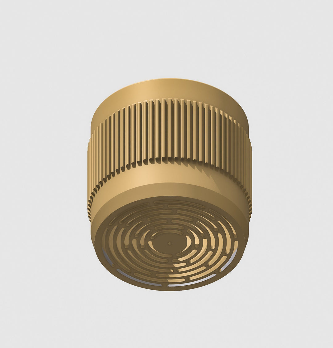 Half Mid-Century Ribbed Planter with Drainage and Saucer by Rosebud HomeGoods