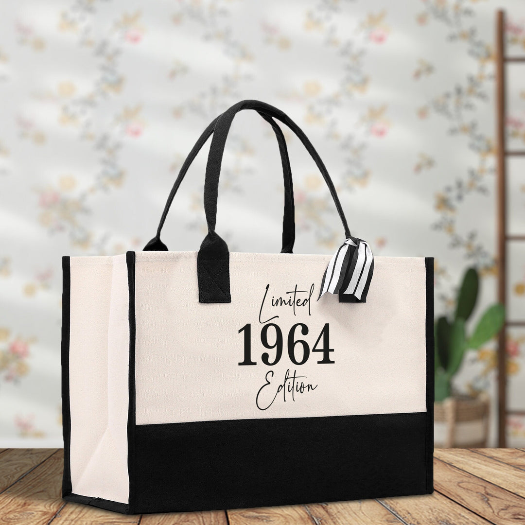 Custom Limited Edition Birthday Cotton Canvas Tote Bag