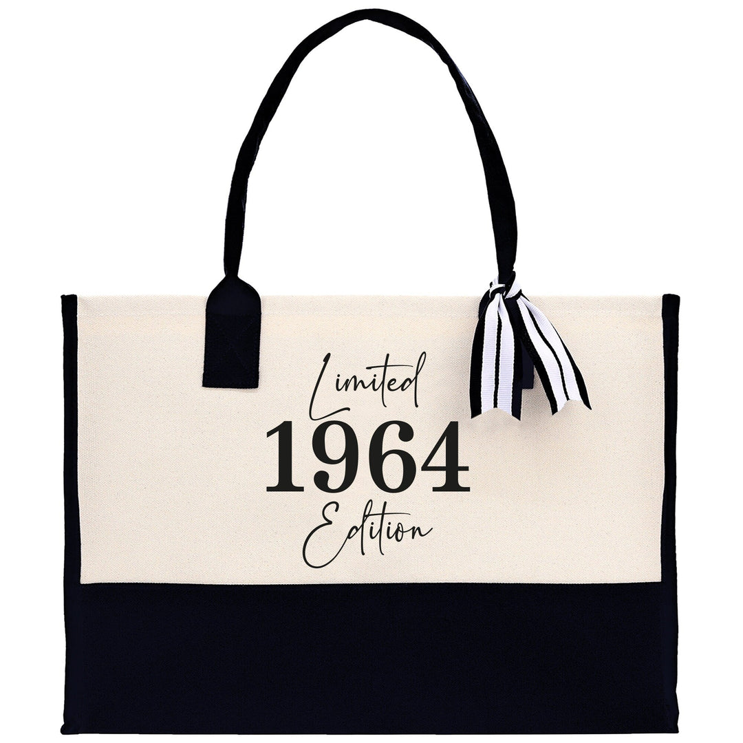 Custom Limited Edition Birthday Cotton Canvas Tote Bag