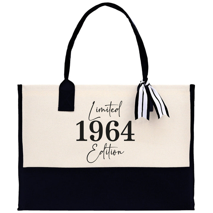 Custom Limited Edition Birthday Cotton Canvas Tote Bag