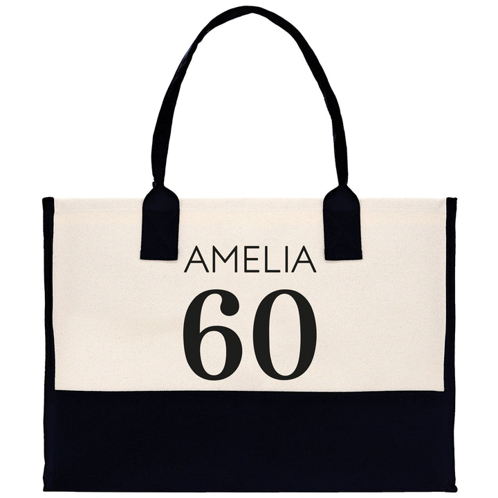 Custom Limited Edition Birthday Cotton Canvas Tote Bag