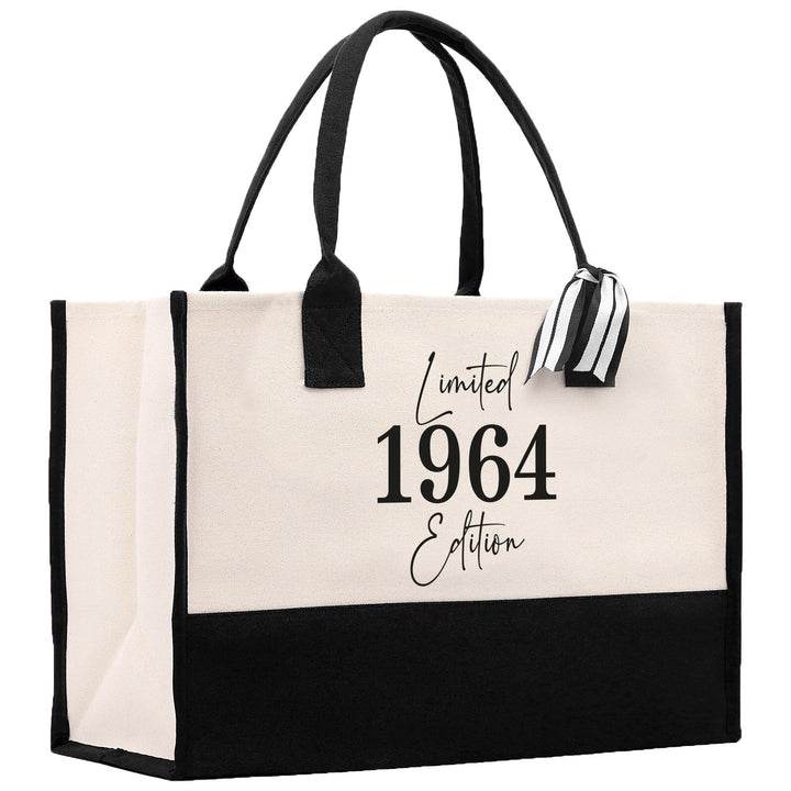 Custom Limited Edition Birthday Cotton Canvas Tote Bag