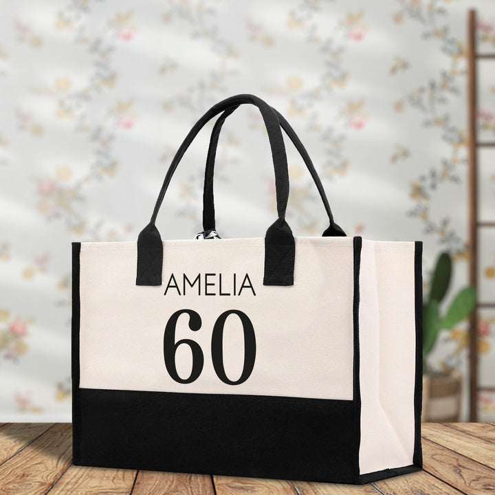 Custom Limited Edition Birthday Cotton Canvas Tote Bag