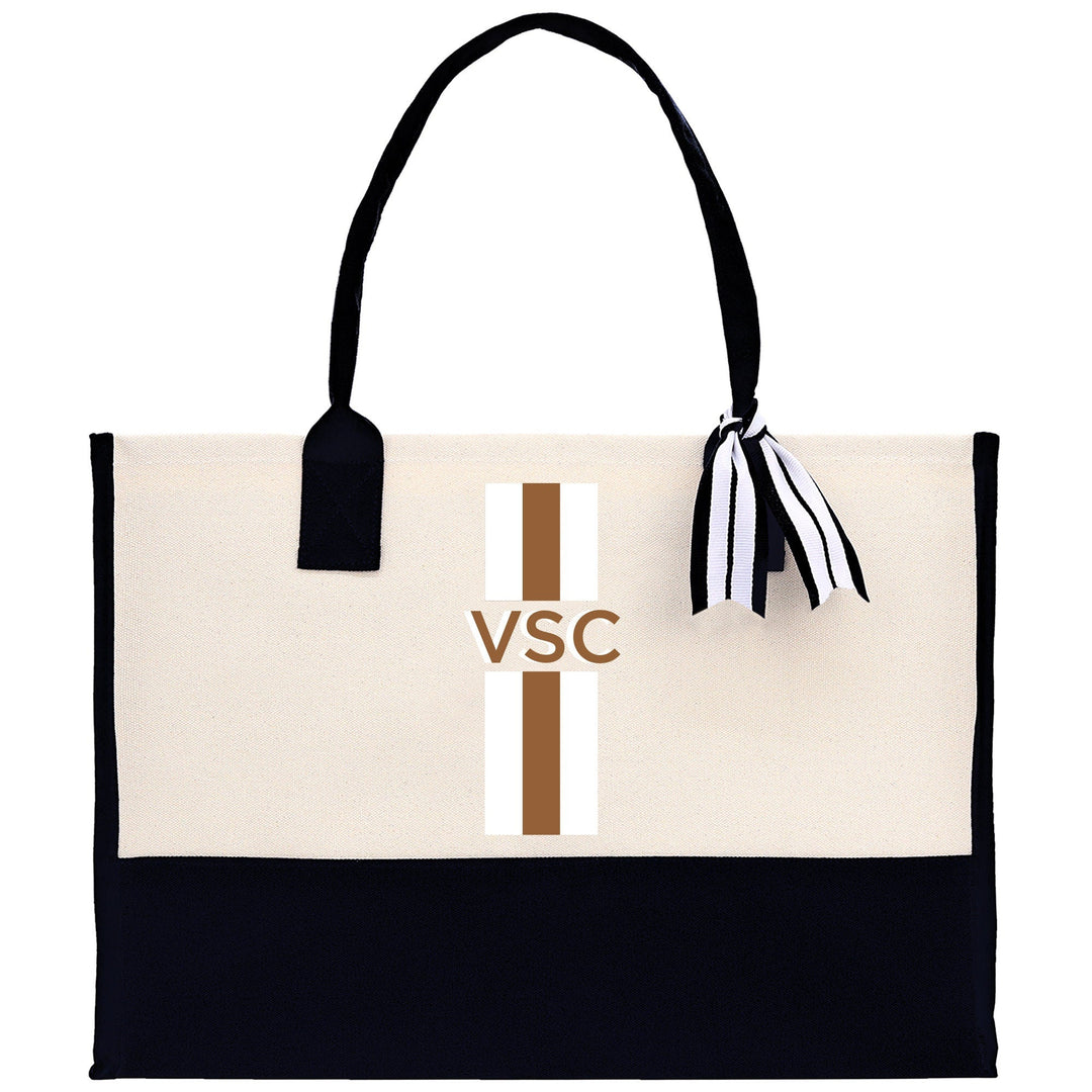 Personalized Monogrammed Canvas Tote Bag