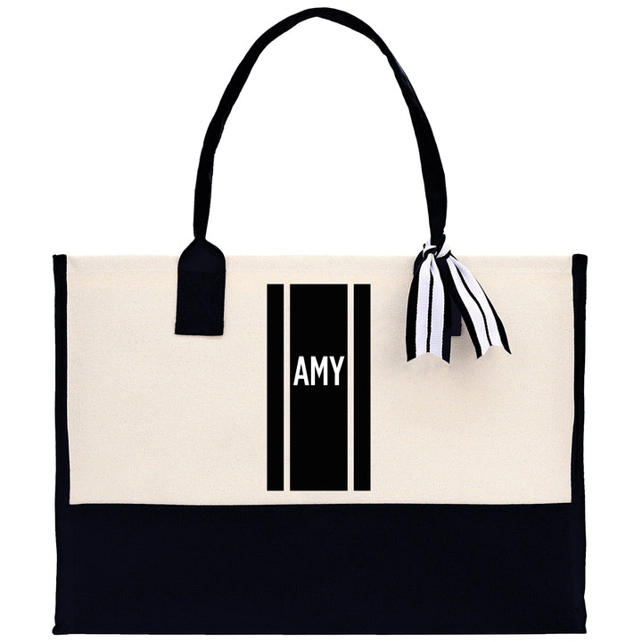 Personalized Monogrammed Canvas Tote Bag