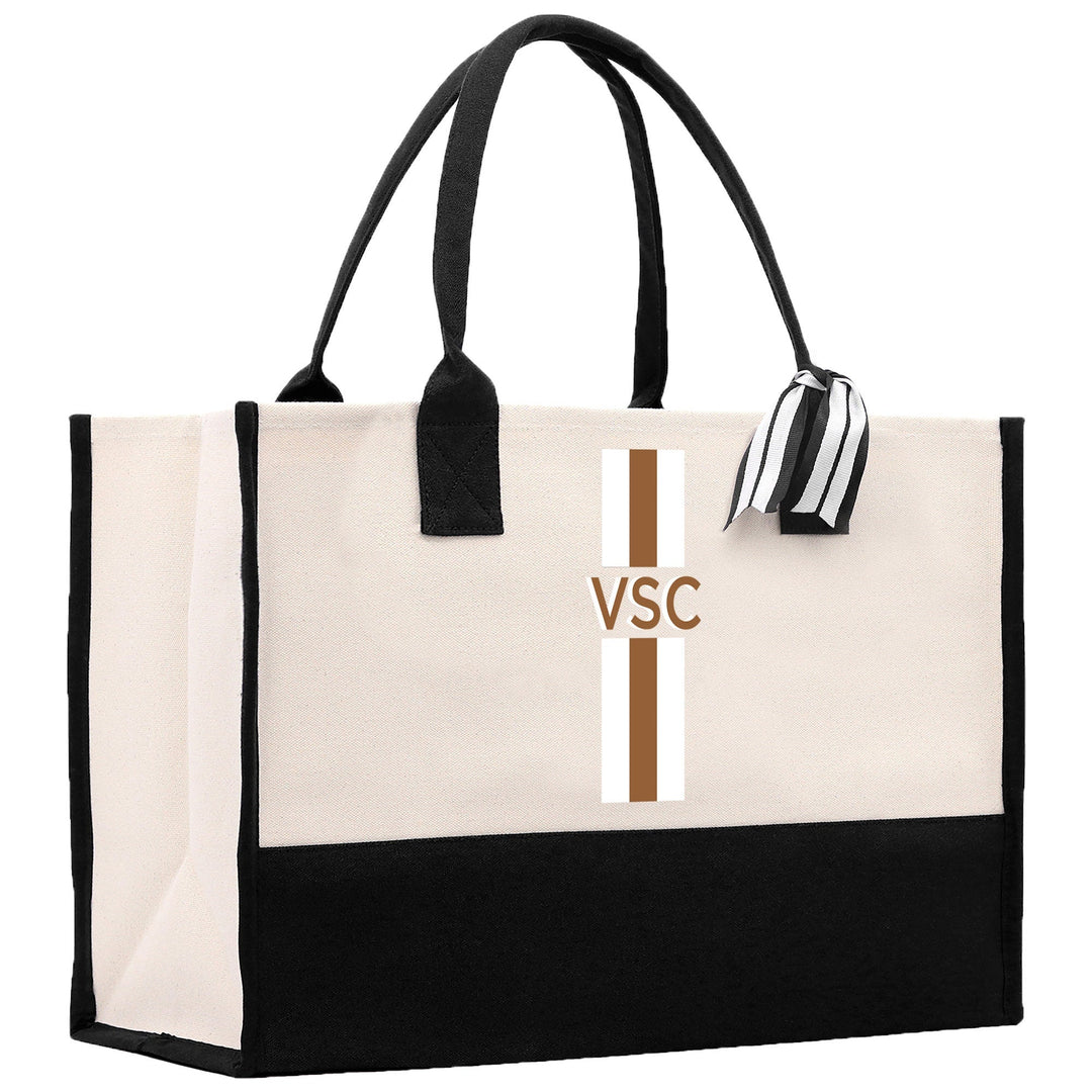 Personalized Monogrammed Canvas Tote Bag