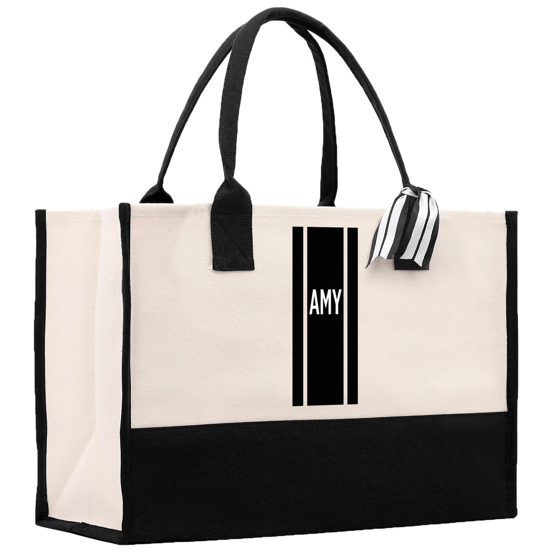 Personalized Monogrammed Canvas Tote Bag