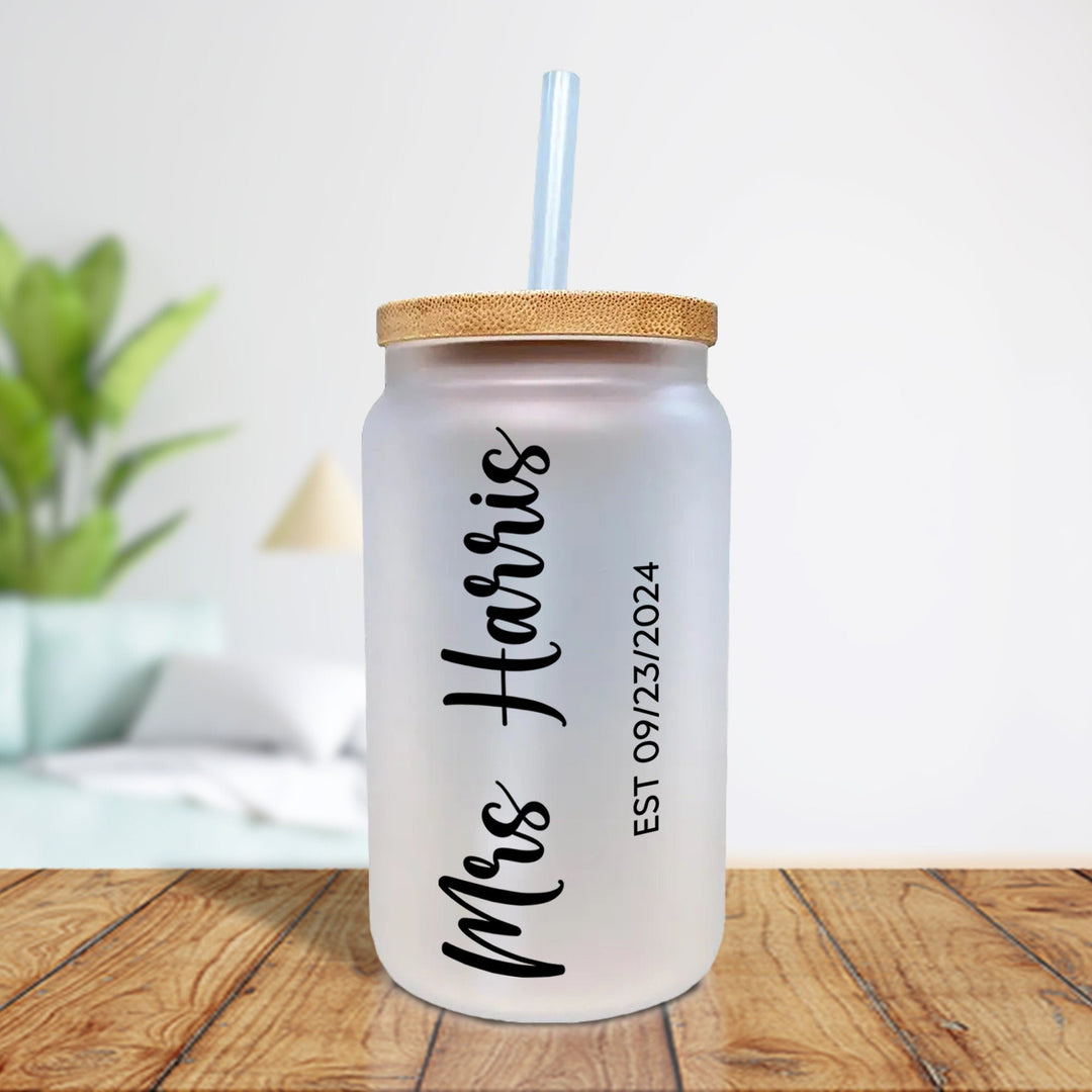 Mrs. Last Name Est Year Tote Bag