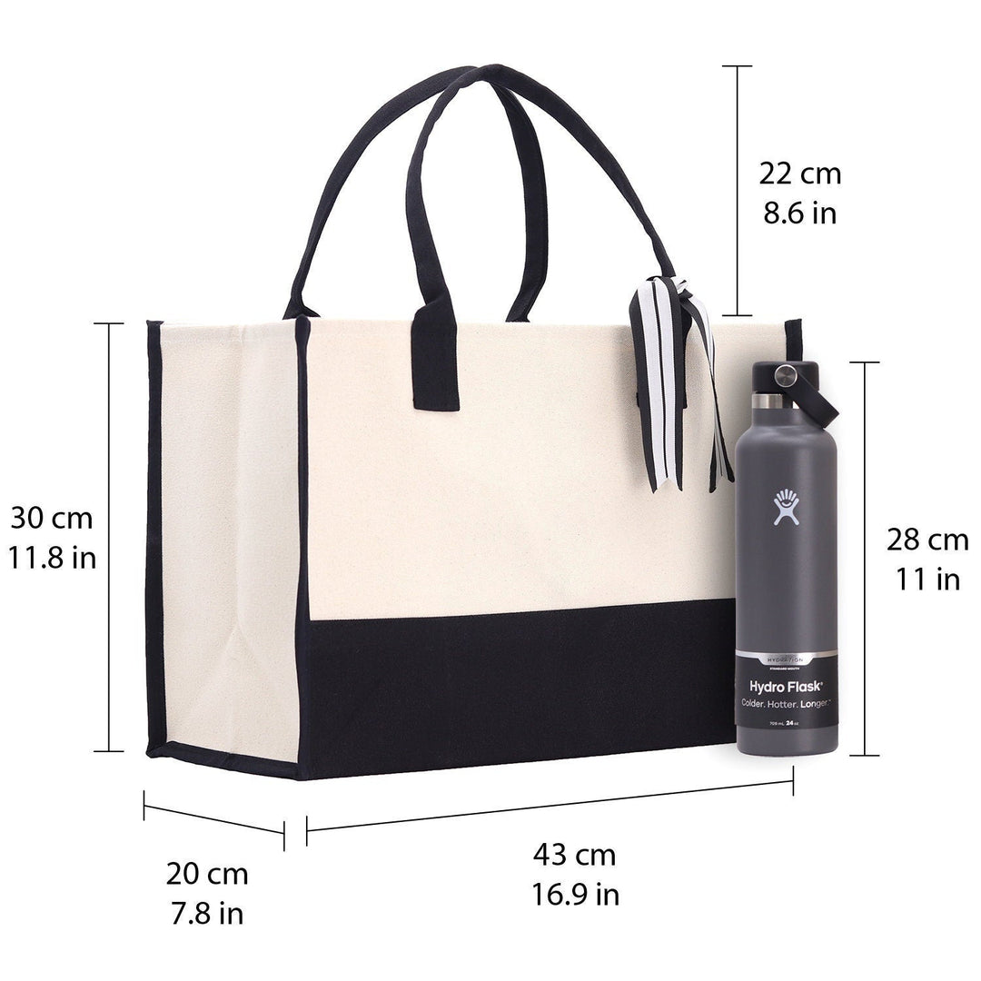 Personalized Monogrammed Canvas Tote Bag