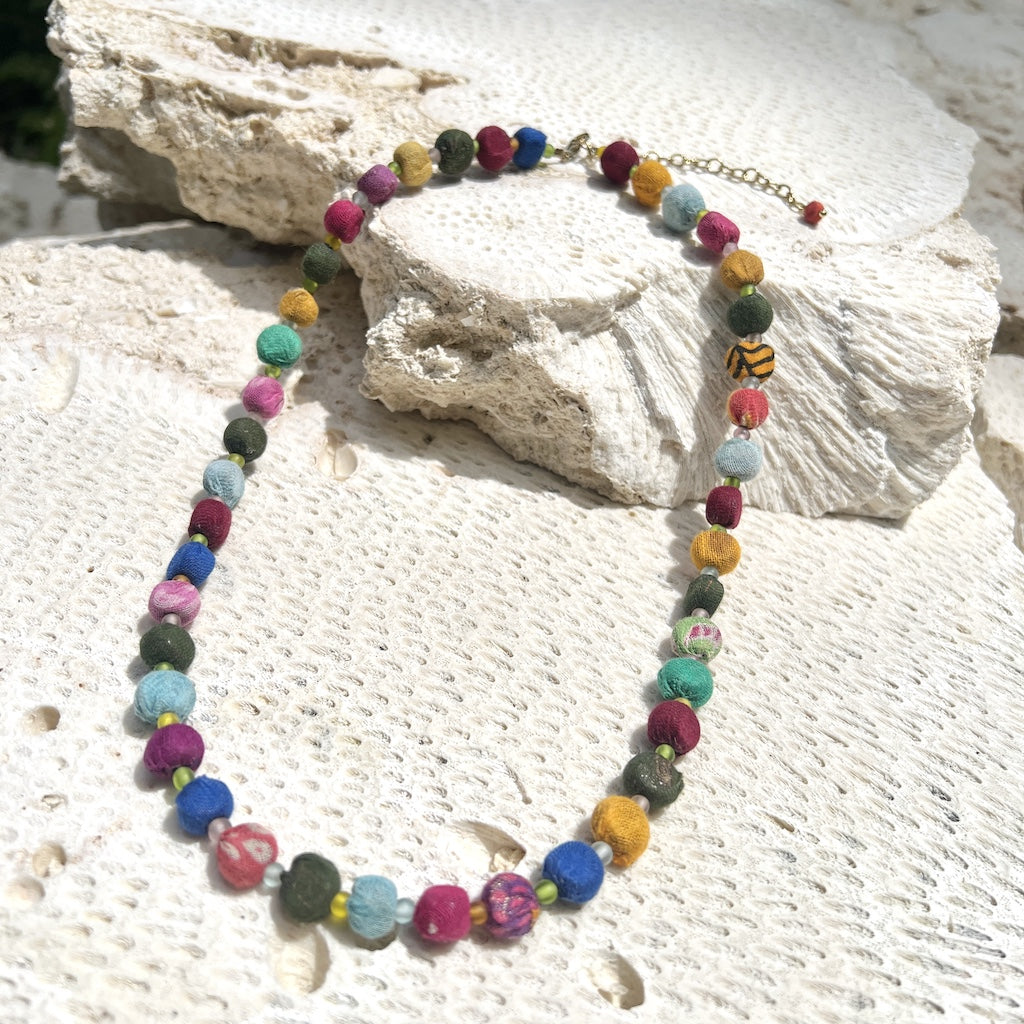 Kantha Bead Necklace