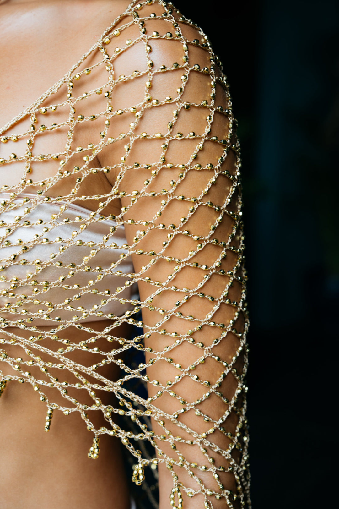 Rue Gold Beaded Sarong