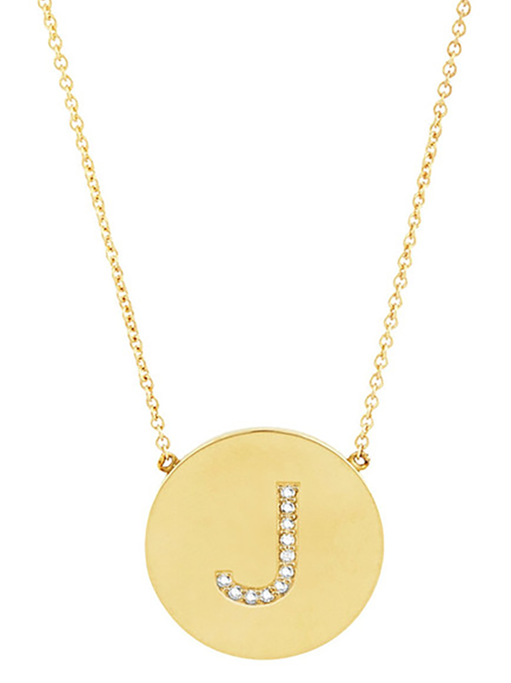 Round Initial Necklace