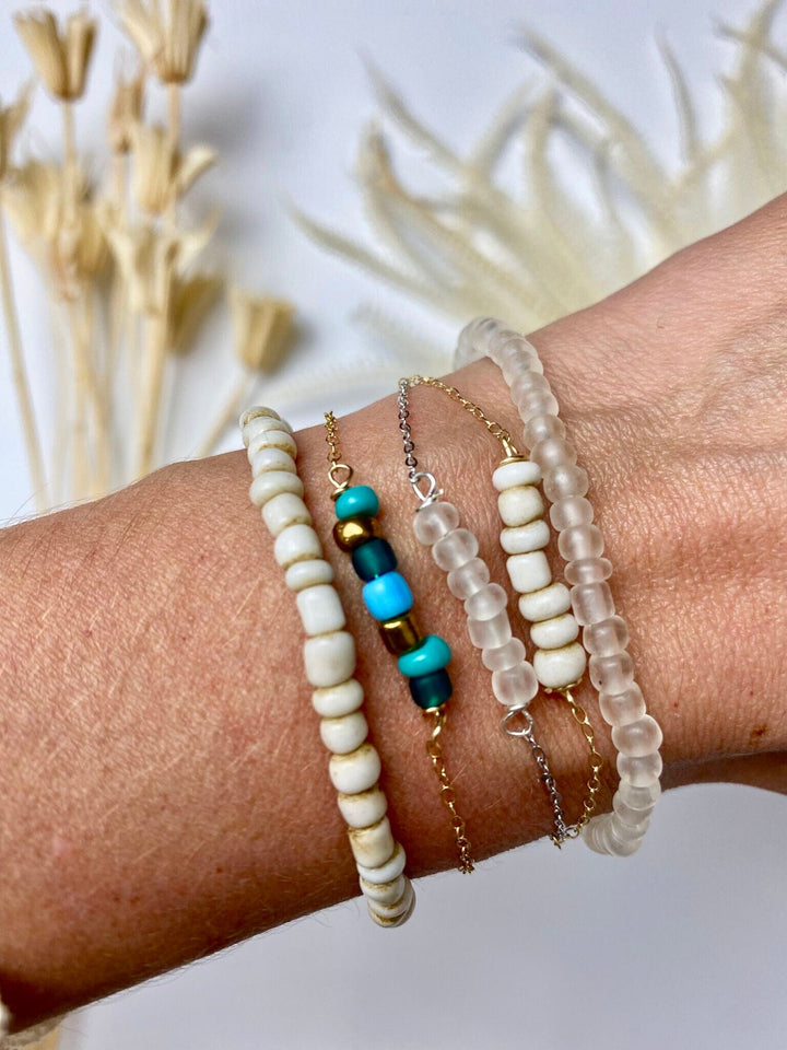 Simple Seed Bracelet | Gold