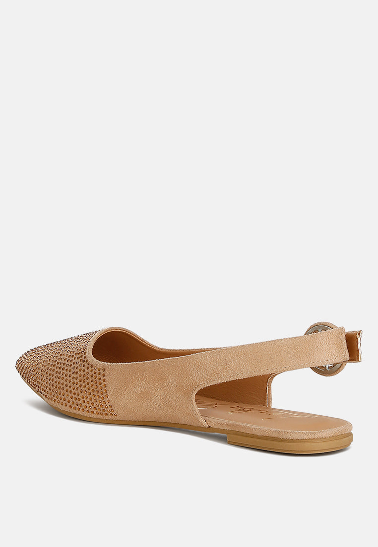 Jarisa Rhinestones Embellished Slingback Mules by London Rag