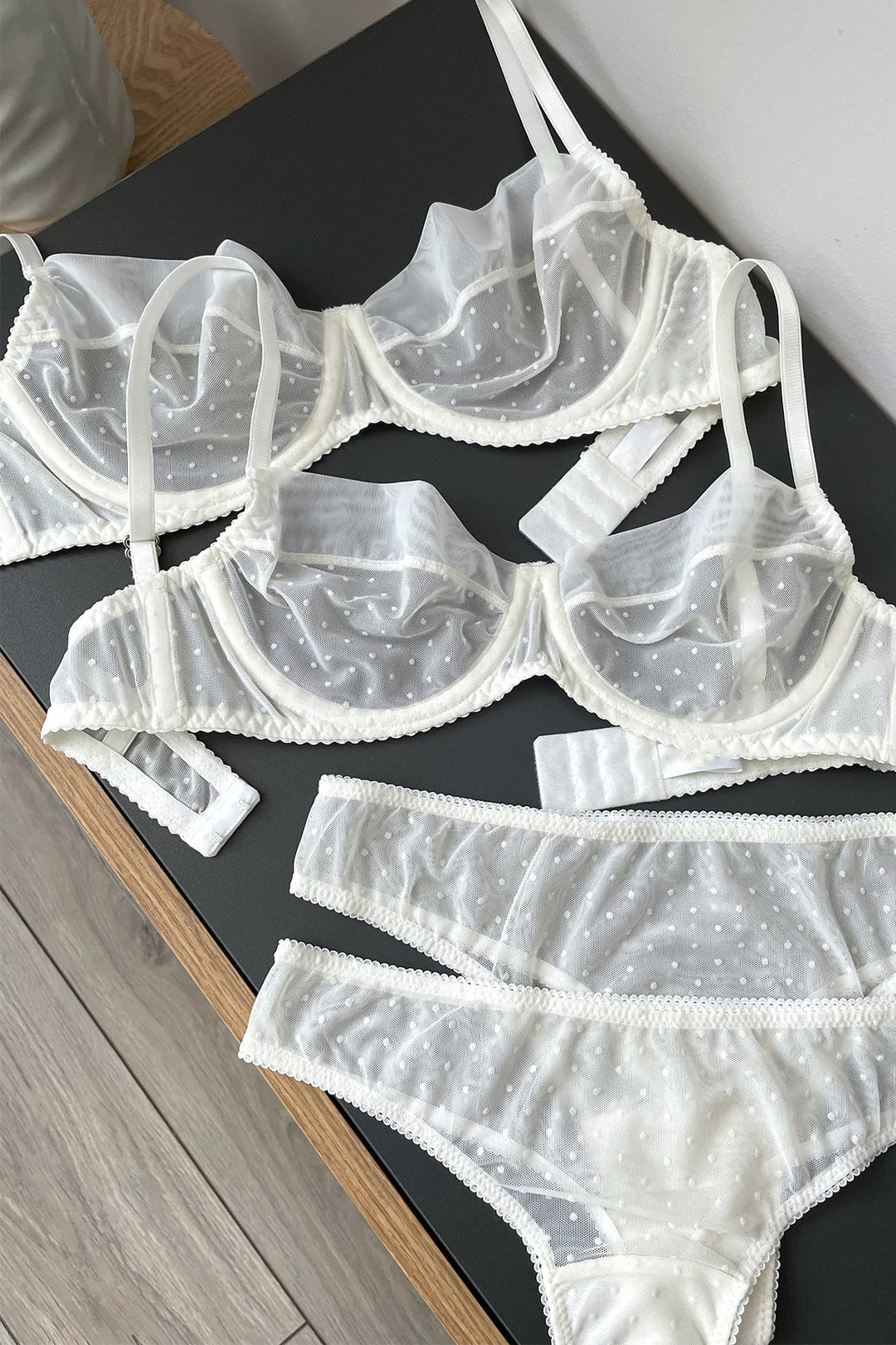 Jessica White Lingerie Set by Angie's Showroom
