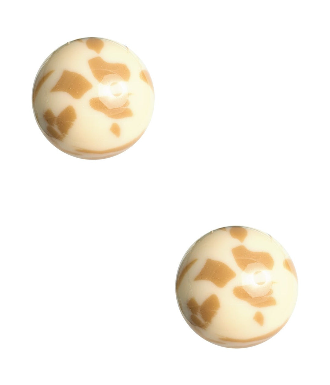 Judy Acrylic Ball Stud - 18k Gold Plated