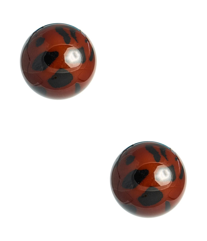Judy Acrylic Ball Stud - 18k Gold Plated