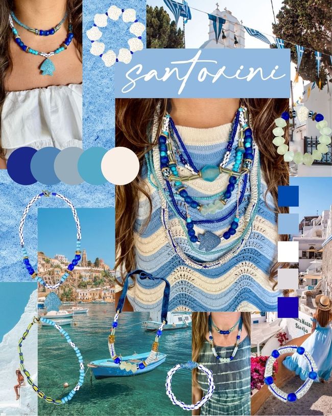Intricate Stack Bracelet | Glass Santorini
